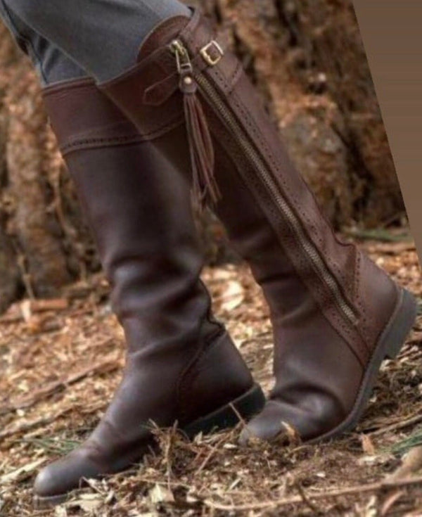 Brown Leather Riding Shoes - Stylish and Functional for Men and Women. Brown Riding Shoes - Handcrafted for Optimal Comfort and Support - LEATHER CHAPTER