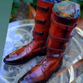 Custom-Made Brown Leather Riding Boots - Perfect Fit for All-Day Comfort. Brown Oxford Riding Boots for Men and Women - LEATHER CHAPTER