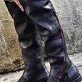 Black Knee High Riding Boots - Comfortable and Secure Fit for All-Day Riding. Custom Made Black Riding Shoes - Handcrafted for Equestrian - LEATHER CHAPTER