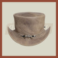 Crazy Horse Leather Horse Bit Band Classic Riding Top Hat Vintage Style - LEATHER CHAPTER