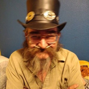 Top Hat-Rocker Black Leather Slash Style Conchos Band,Gothic Top hat,Custom Leather hat,Steampunk Top Hat - LEATHER CHAPTER