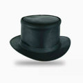 EI Dorado Top Hat Black Leather Top Hat With Simple Band Steampunk Leather Hat Motorcyclists Hat Biker Hat Magician Hat Gift For Her - LEATHER CHAPTER