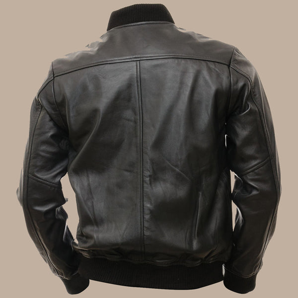 Mens Pitch Black Bomber Jacket