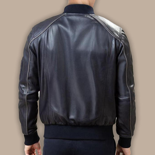 Men's Black Bomber Jacket