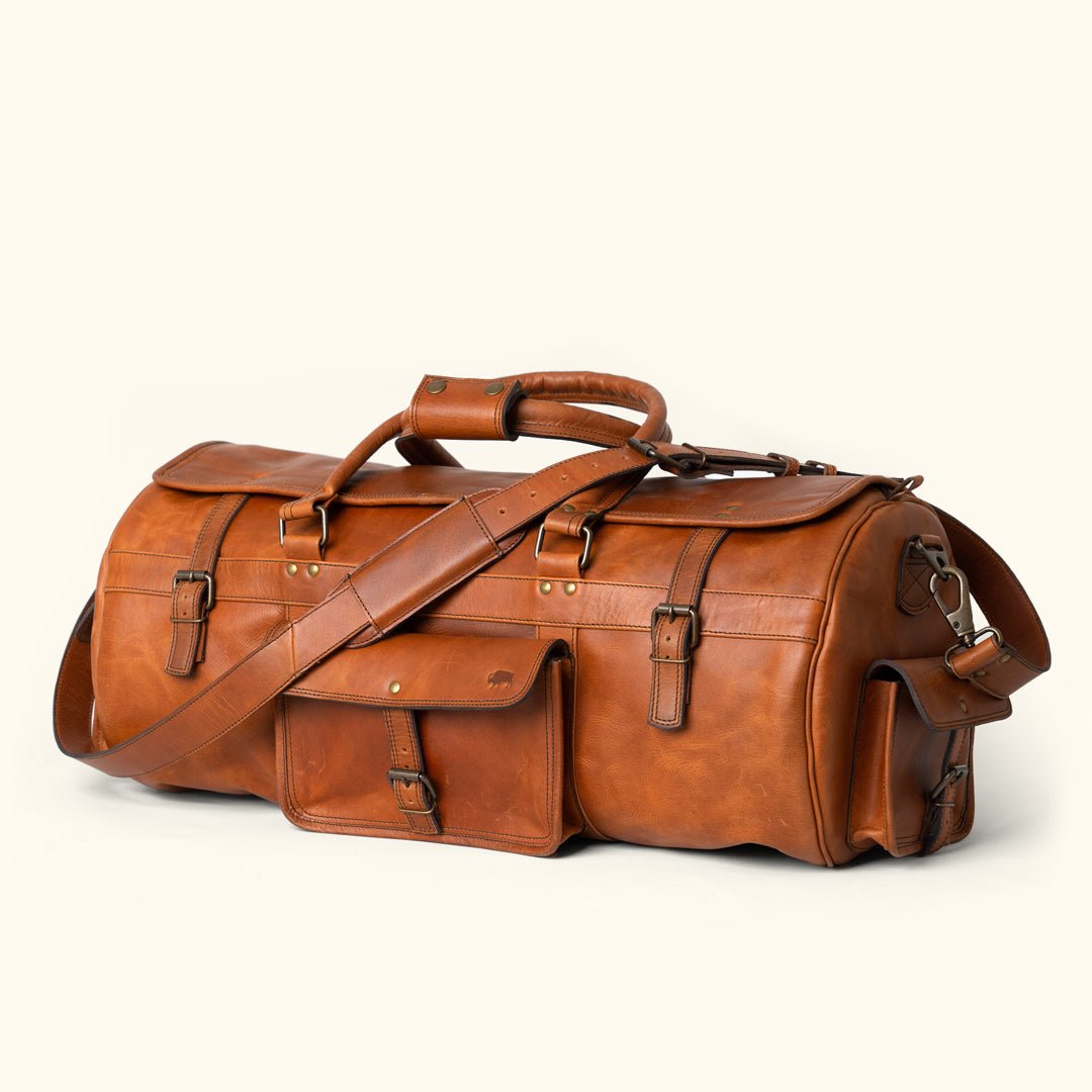 Roosevelt Buffalo Leather Travel Duffle Bag